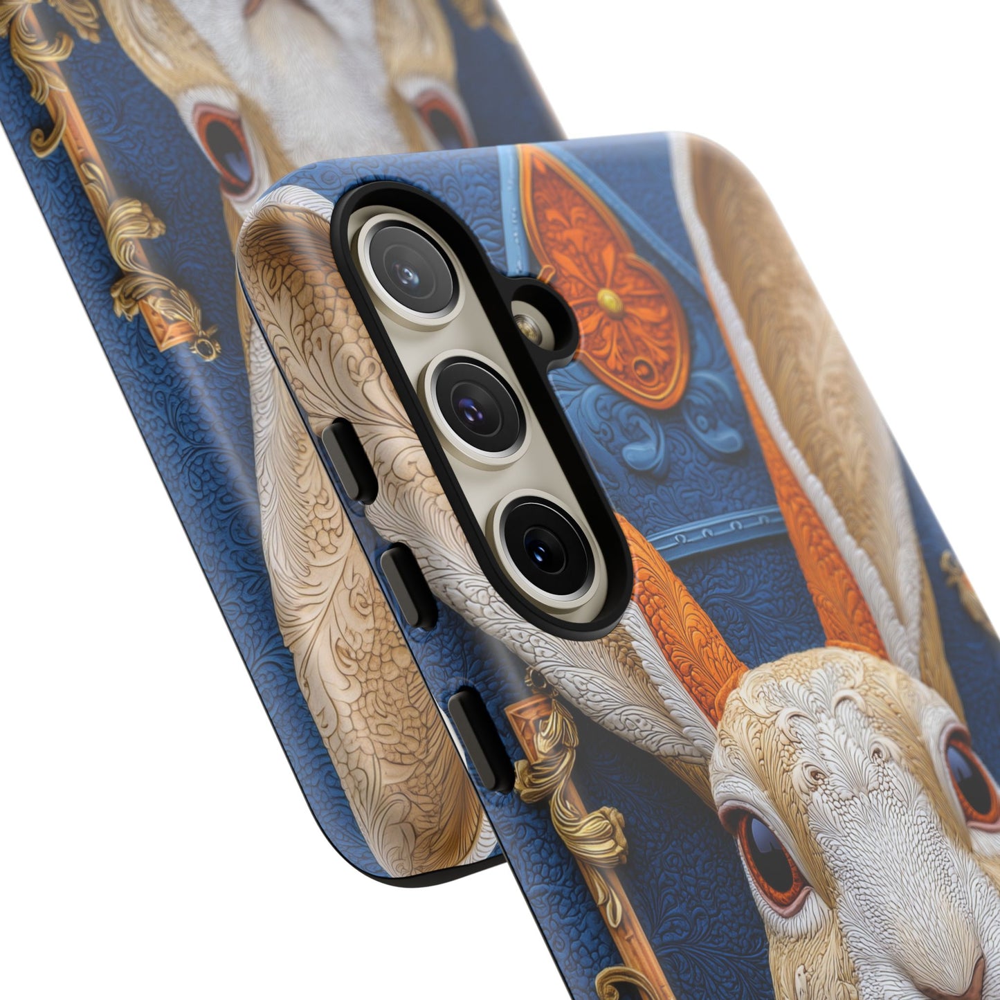 Le Lapin Gentilhomme : Portrait Brodé en Veston