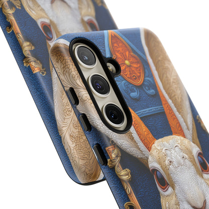 Le Lapin Gentilhomme : Portrait Brodé en Veston