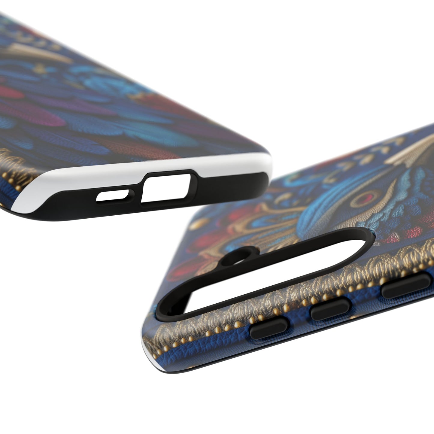 Paon Royal : Broderie de Luxe et Plumes Précieuses