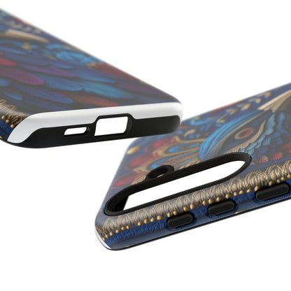 Paon Royal : Broderie de Luxe et Plumes Précieuses