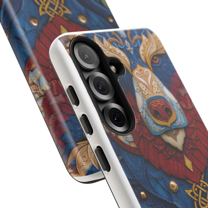 L'Ours Guerrier : Totem Celtique sur Cuir et Or