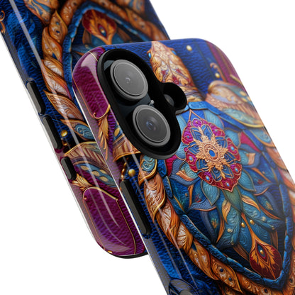 Tortue de Sagesse : Mandala Ornemental sur Cuir