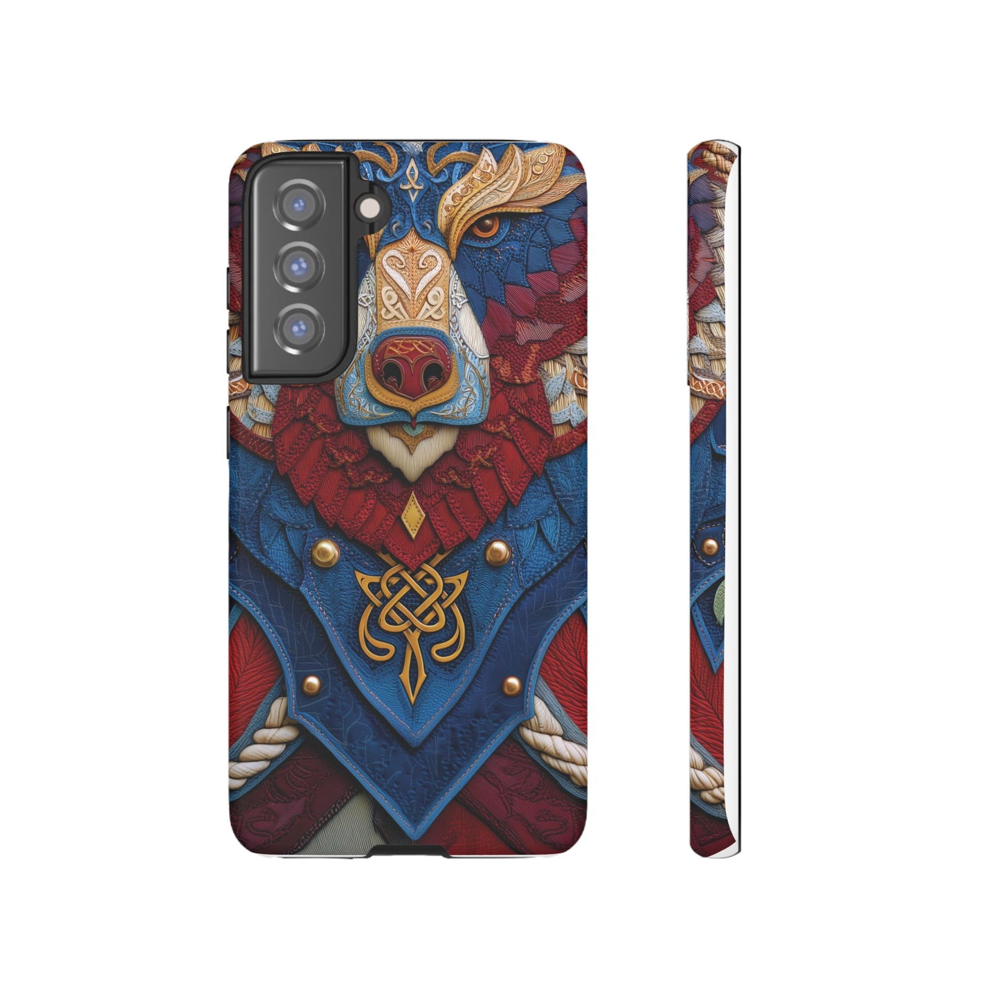 L'Ours Guerrier : Totem Celtique sur Cuir et Or