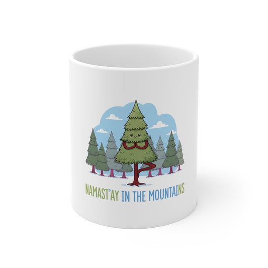 Mug - Namast'ay in the Mountains - Yoga Zen en Forêt
