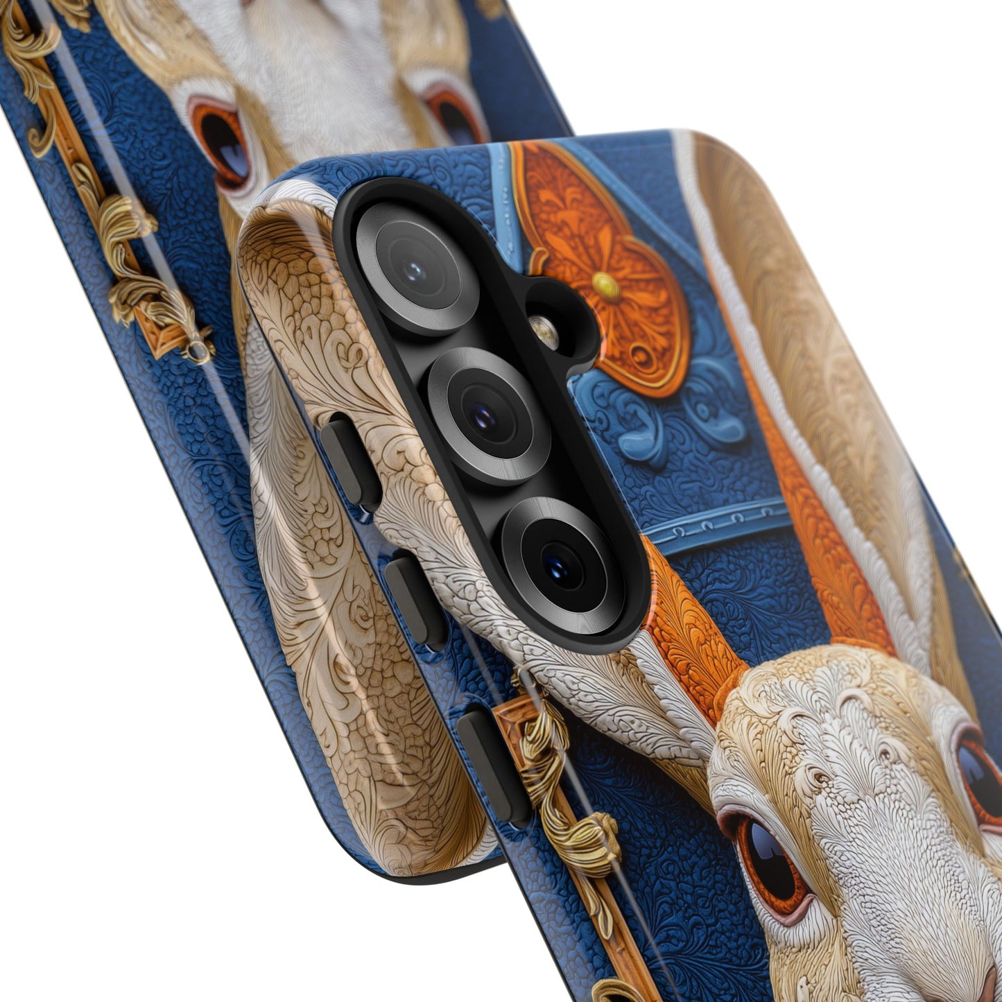 Le Lapin Gentilhomme : Portrait Brodé en Veston