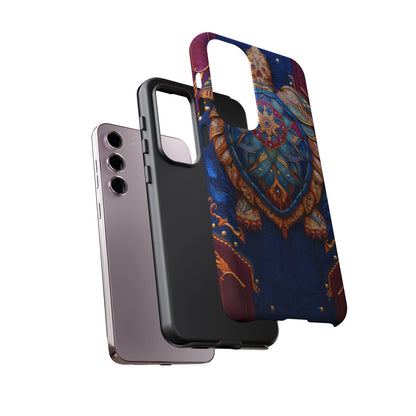 Tortue de Sagesse : Mandala Ornemental sur Cuir