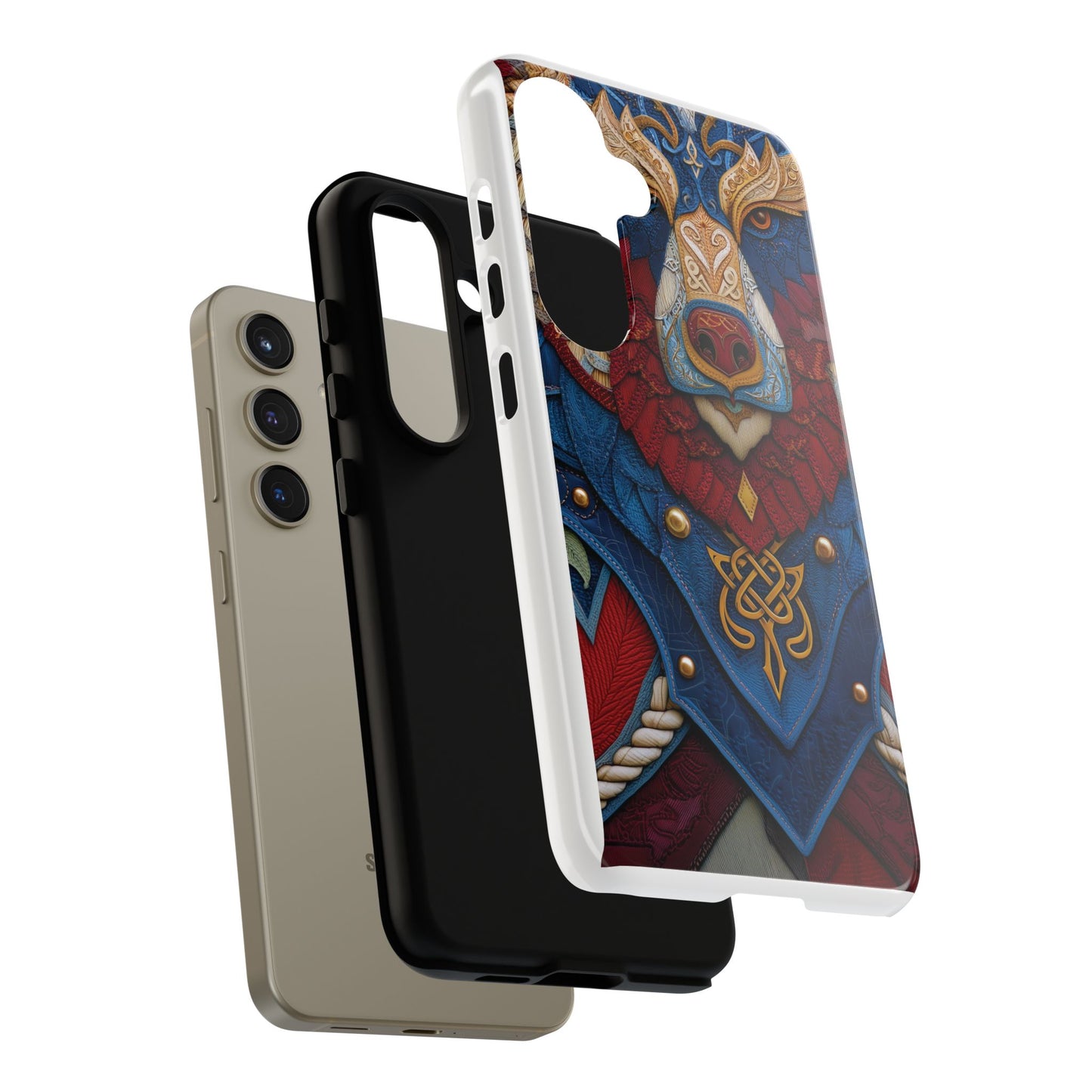 L'Ours Guerrier : Totem Celtique sur Cuir et Or