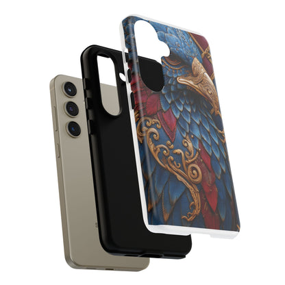 Leather Feather Eagle Sculpture Case — "Aigle Impérial"