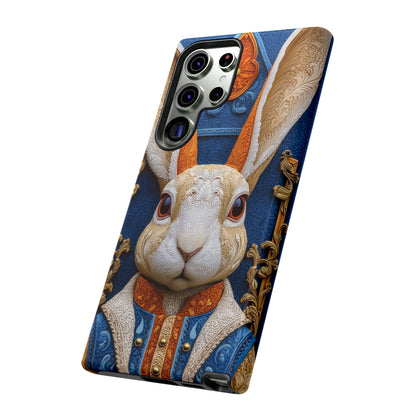 Le Lapin Gentilhomme : Portrait Brodé en Veston