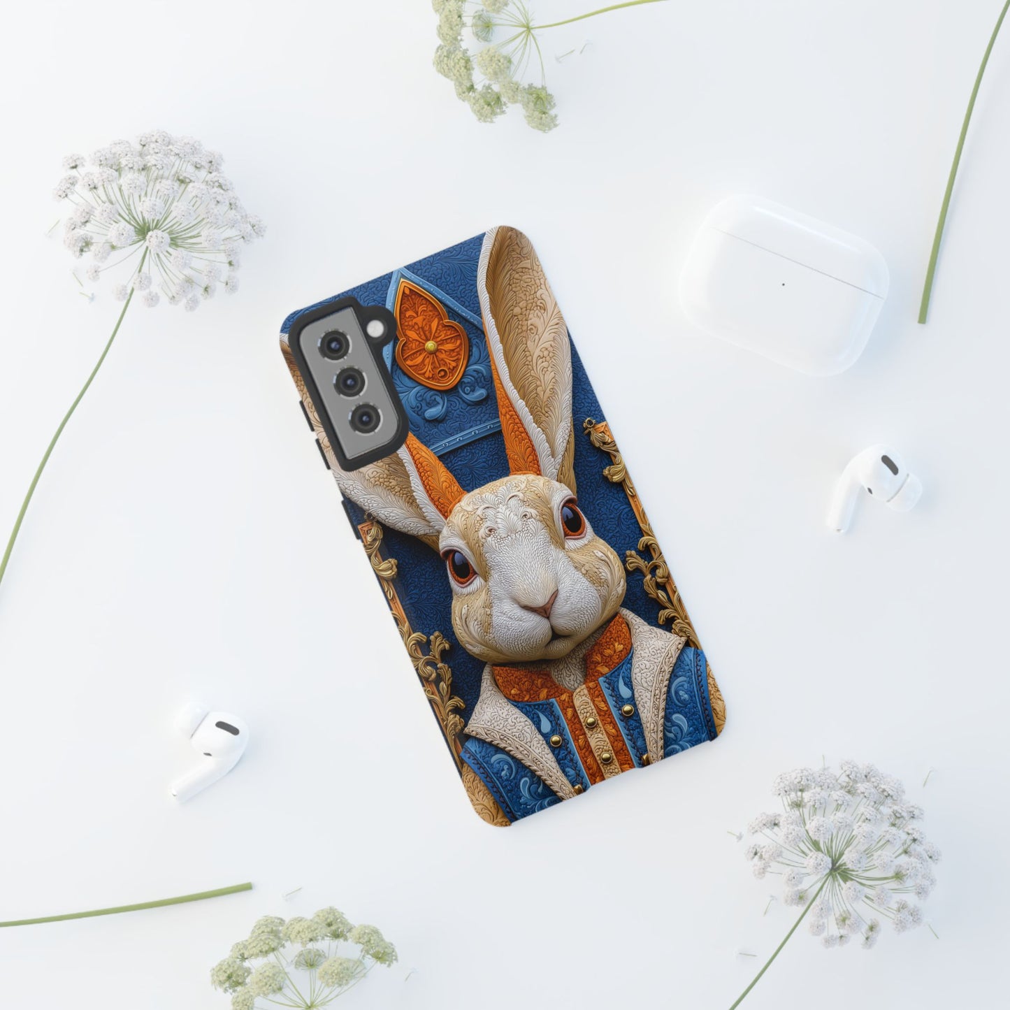 Le Lapin Gentilhomme : Portrait Brodé en Veston