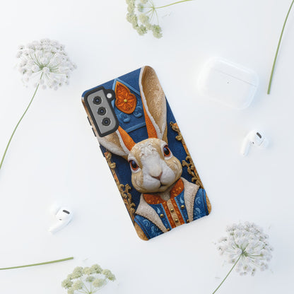 Le Lapin Gentilhomme : Portrait Brodé en Veston