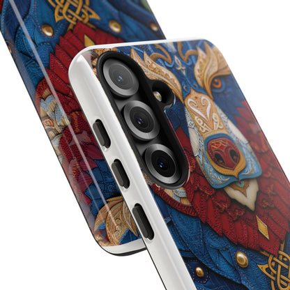 L'Ours Guerrier : Totem Celtique sur Cuir et Or