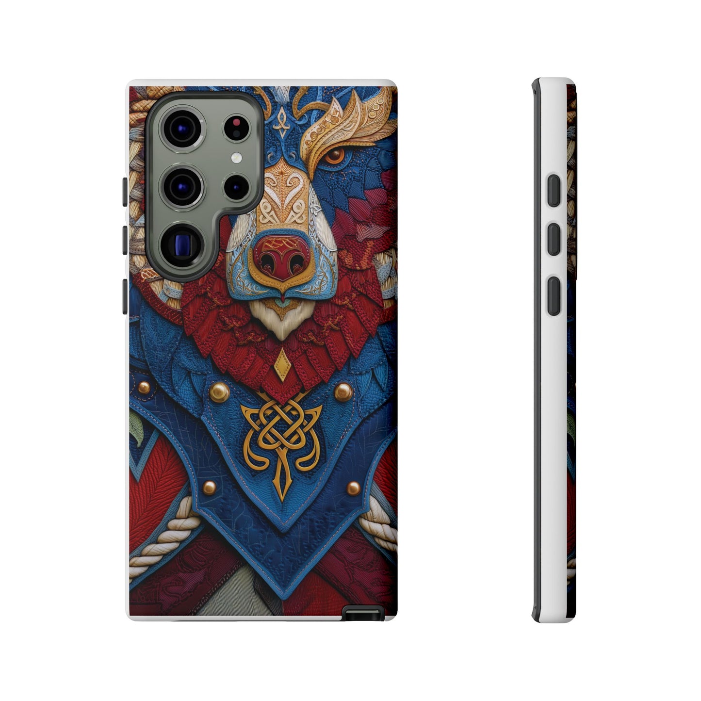 L'Ours Guerrier : Totem Celtique sur Cuir et Or