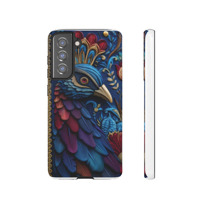 Paon Royal : Broderie de Luxe et Plumes Précieuses