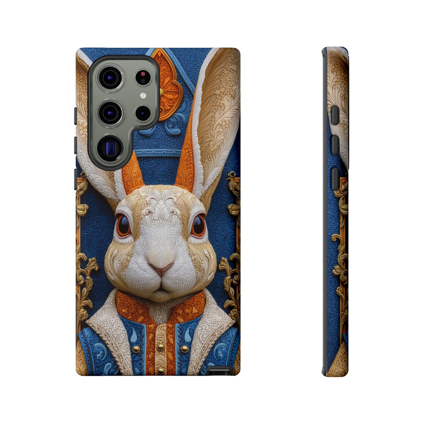 Le Lapin Gentilhomme : Portrait Brodé en Veston