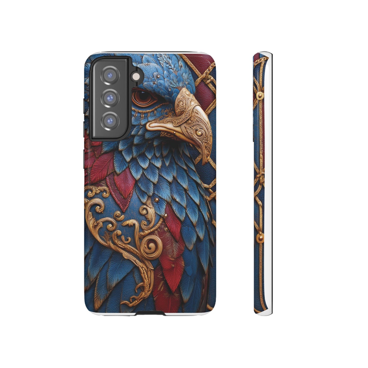 Leather Feather Eagle Sculpture Case — "Aigle Impérial"