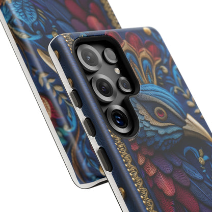 Paon Royal : Broderie de Luxe et Plumes Précieuses