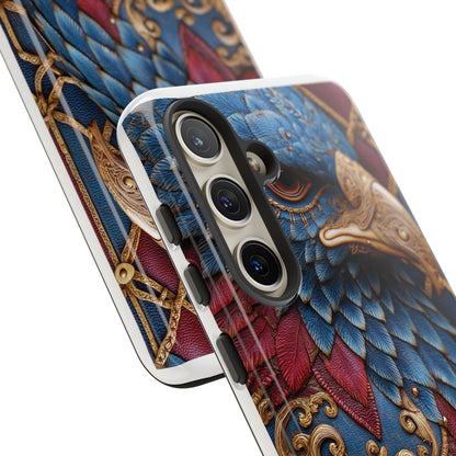 Leather Feather Eagle Sculpture Case — "Aigle Impérial"