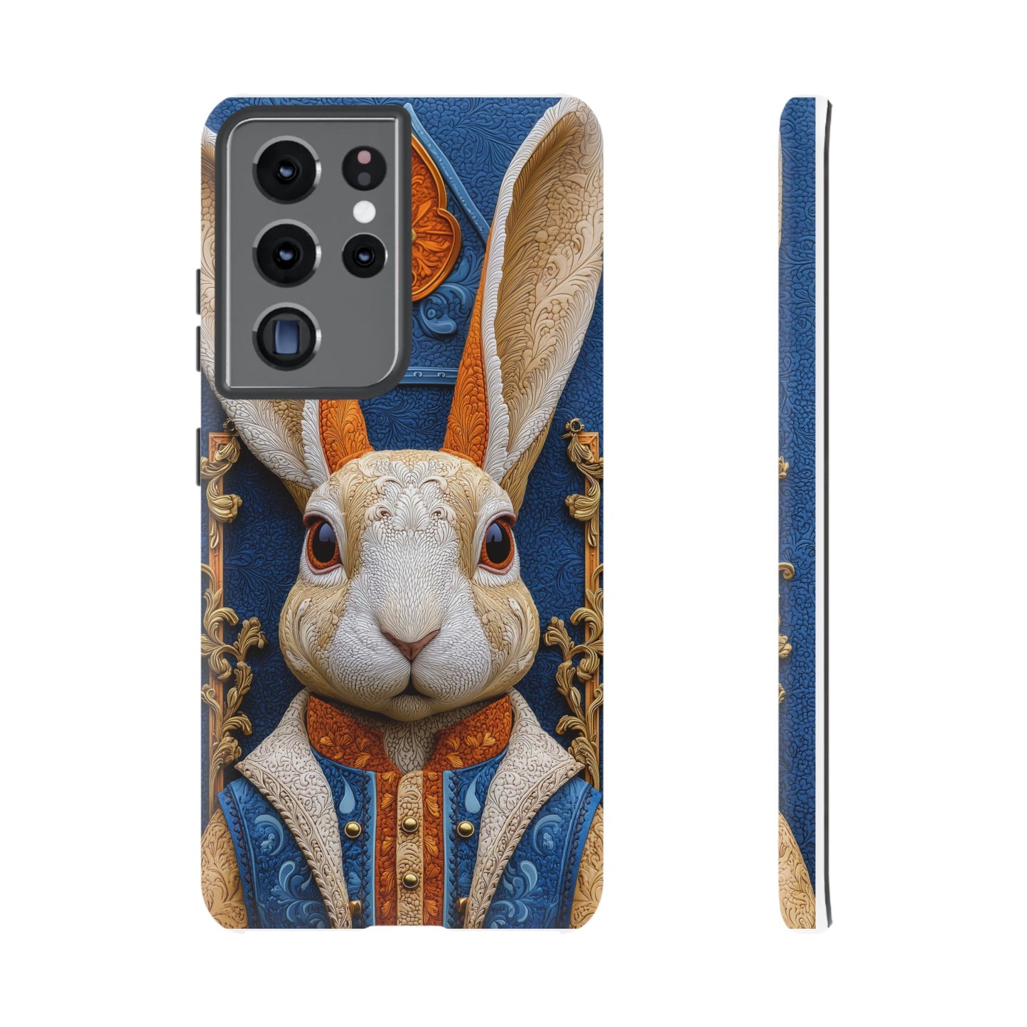 Le Lapin Gentilhomme : Portrait Brodé en Veston