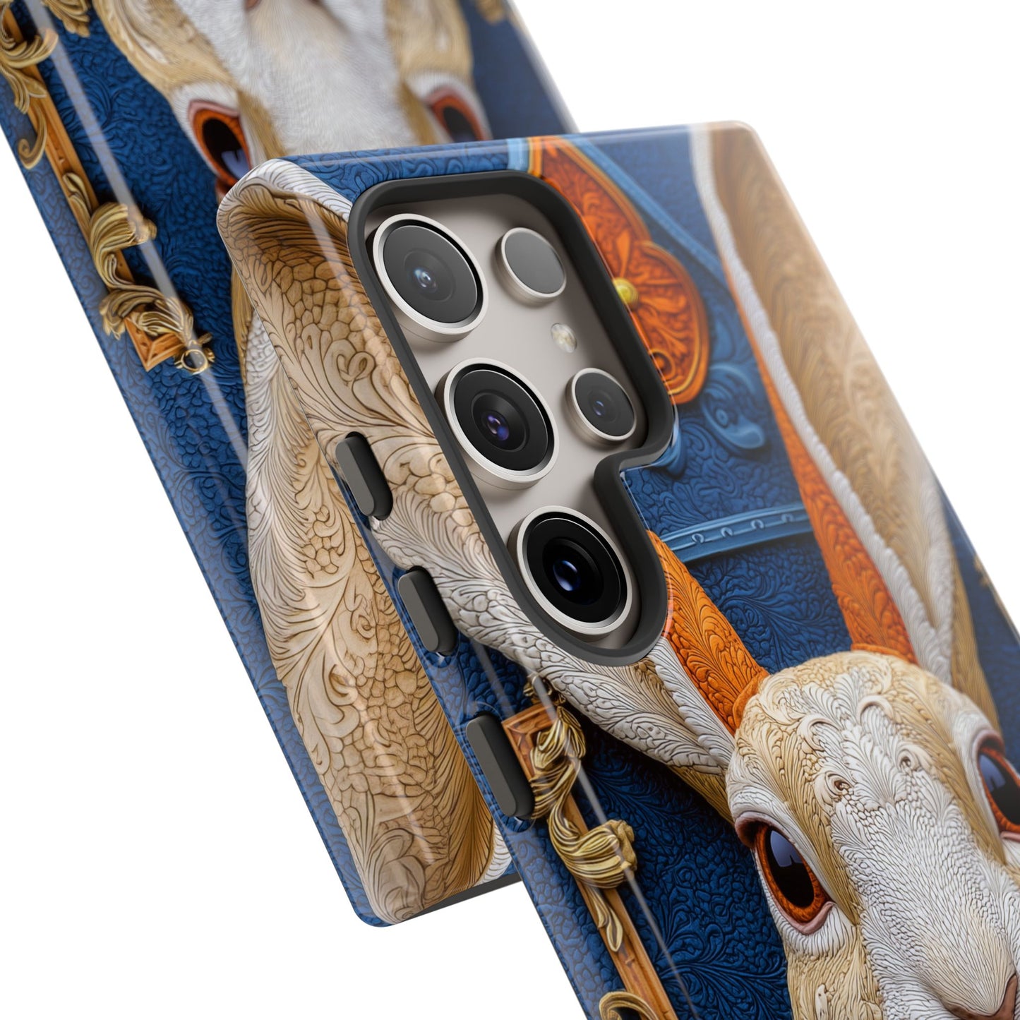 Le Lapin Gentilhomme : Portrait Brodé en Veston