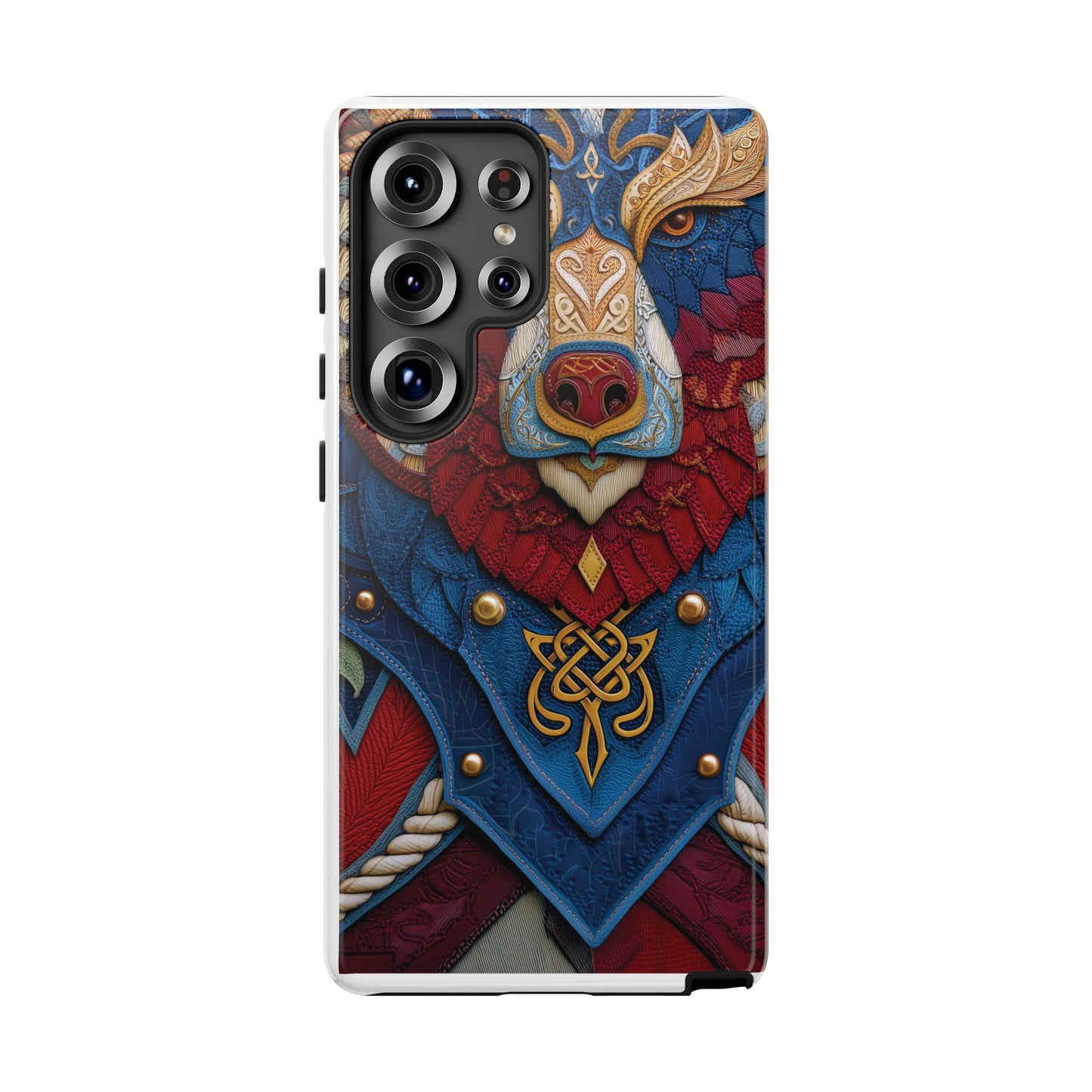 L'Ours Guerrier : Totem Celtique sur Cuir et Or