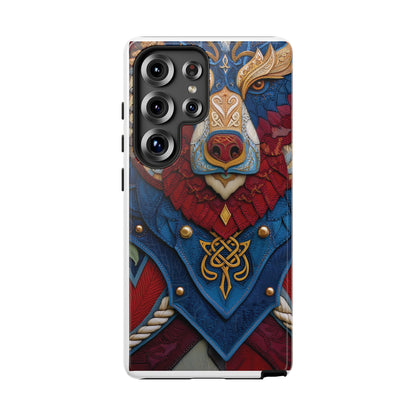 L'Ours Guerrier : Totem Celtique sur Cuir et Or