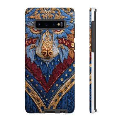 Loup des Glaces : Ornements Baroques et Fourrure Bleue