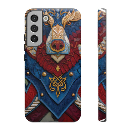 L'Ours Guerrier : Totem Celtique sur Cuir et Or