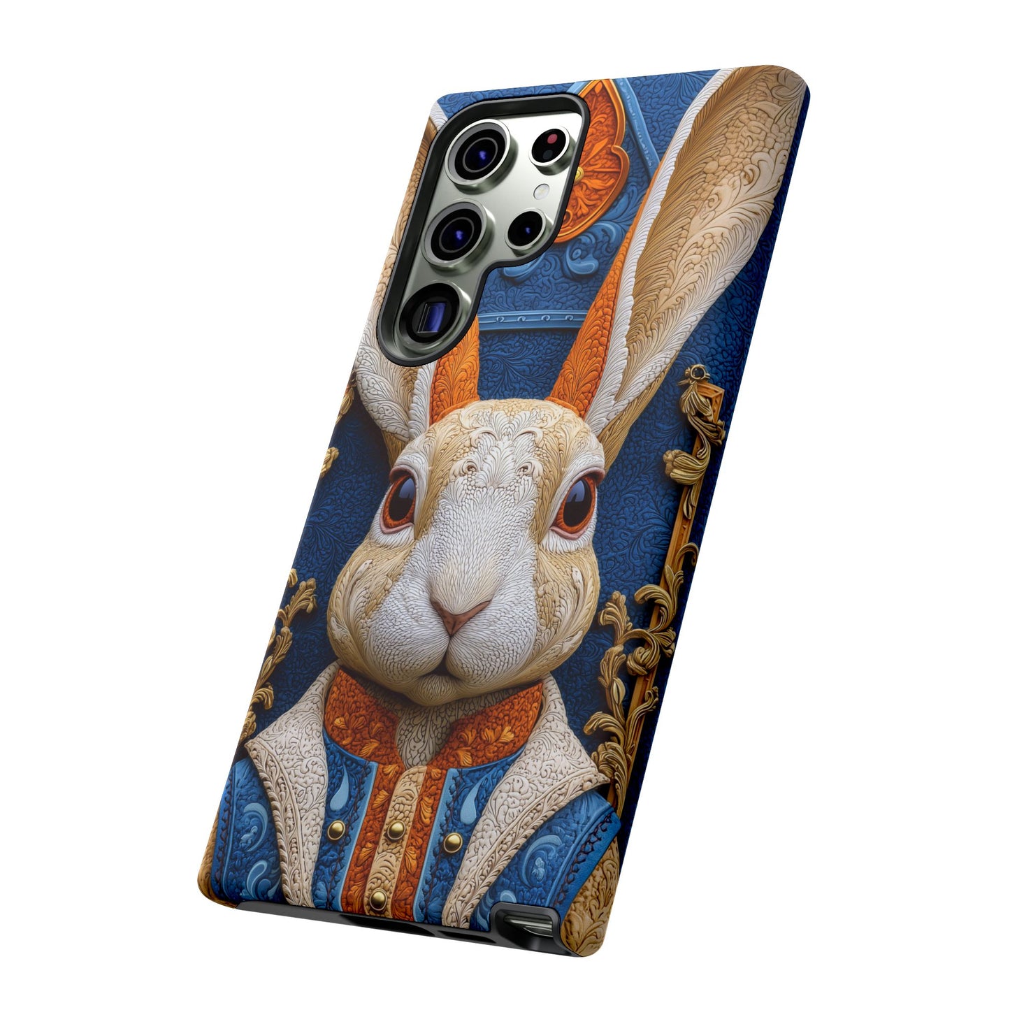 Le Lapin Gentilhomme : Portrait Brodé en Veston