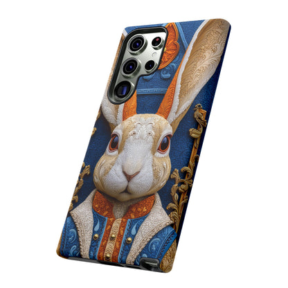 Le Lapin Gentilhomme : Portrait Brodé en Veston