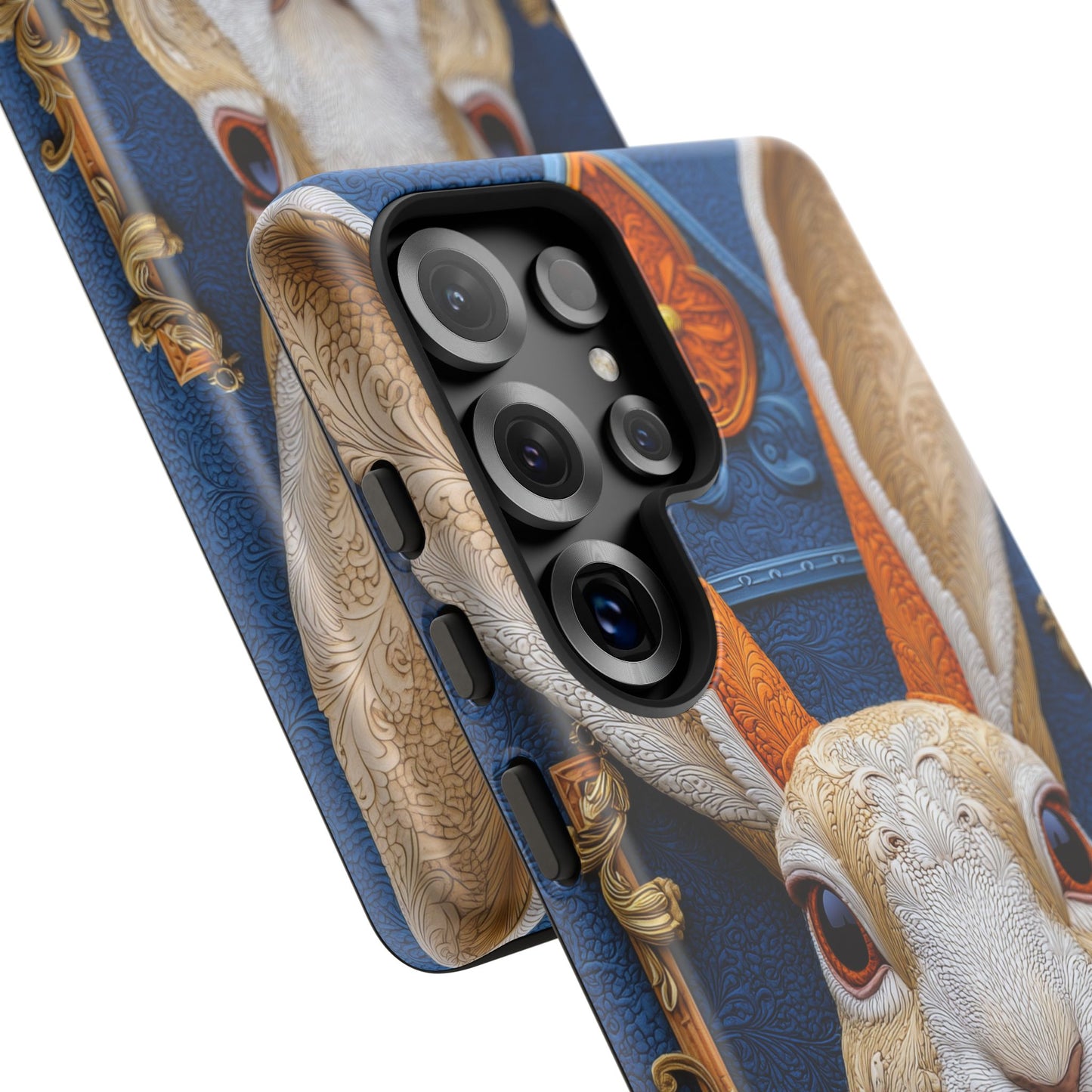 Le Lapin Gentilhomme : Portrait Brodé en Veston