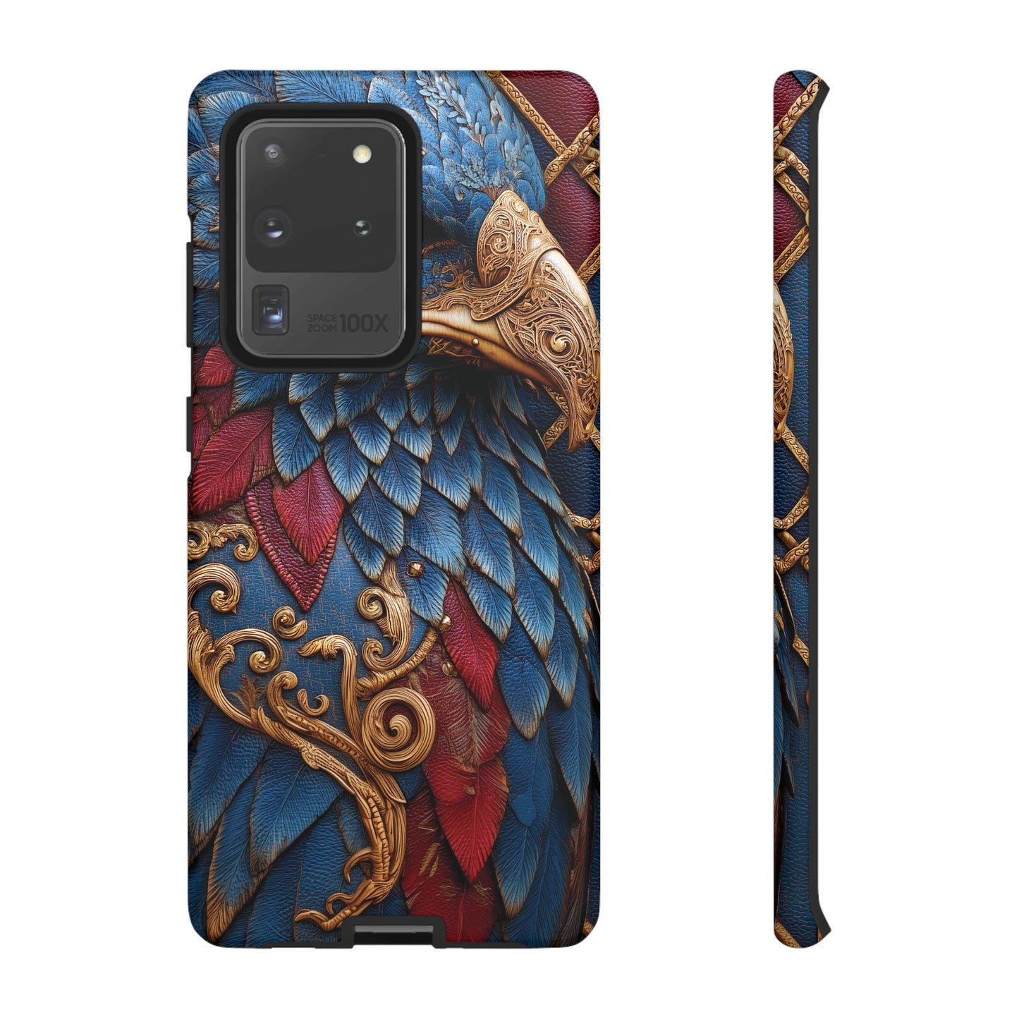 Leather Feather Eagle Sculpture Case — "Aigle Impérial"