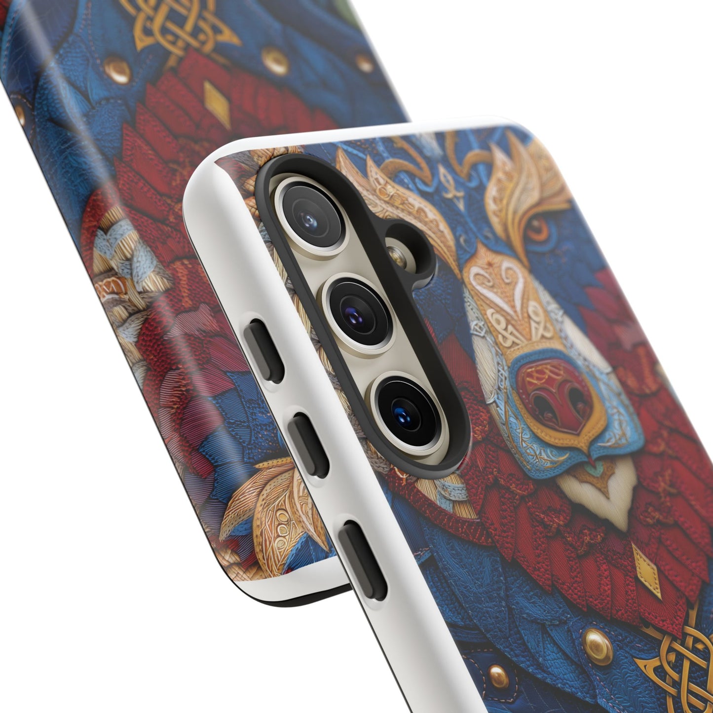 L'Ours Guerrier : Totem Celtique sur Cuir et Or