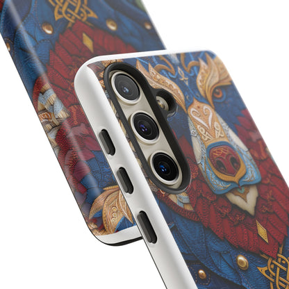 L'Ours Guerrier : Totem Celtique sur Cuir et Or