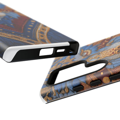 Loup des Glaces : Ornements Baroques et Fourrure Bleue