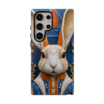 Le Lapin Gentilhomme : Portrait Brodé en Veston