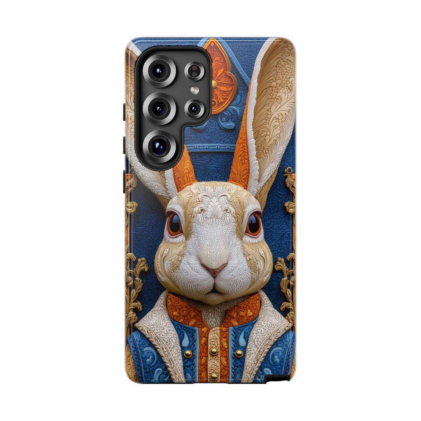 Le Lapin Gentilhomme : Portrait Brodé en Veston