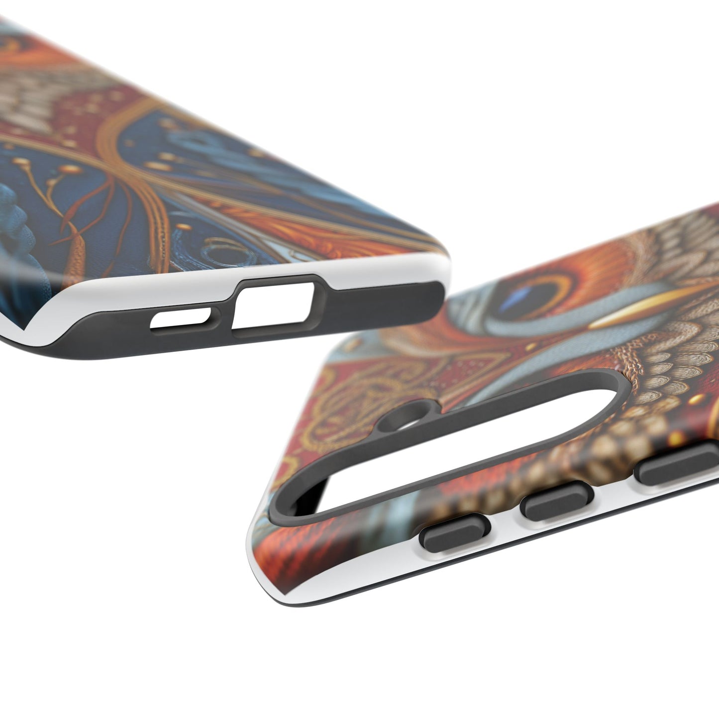 Hibou Royal : Art Textile Brodé et Cuir