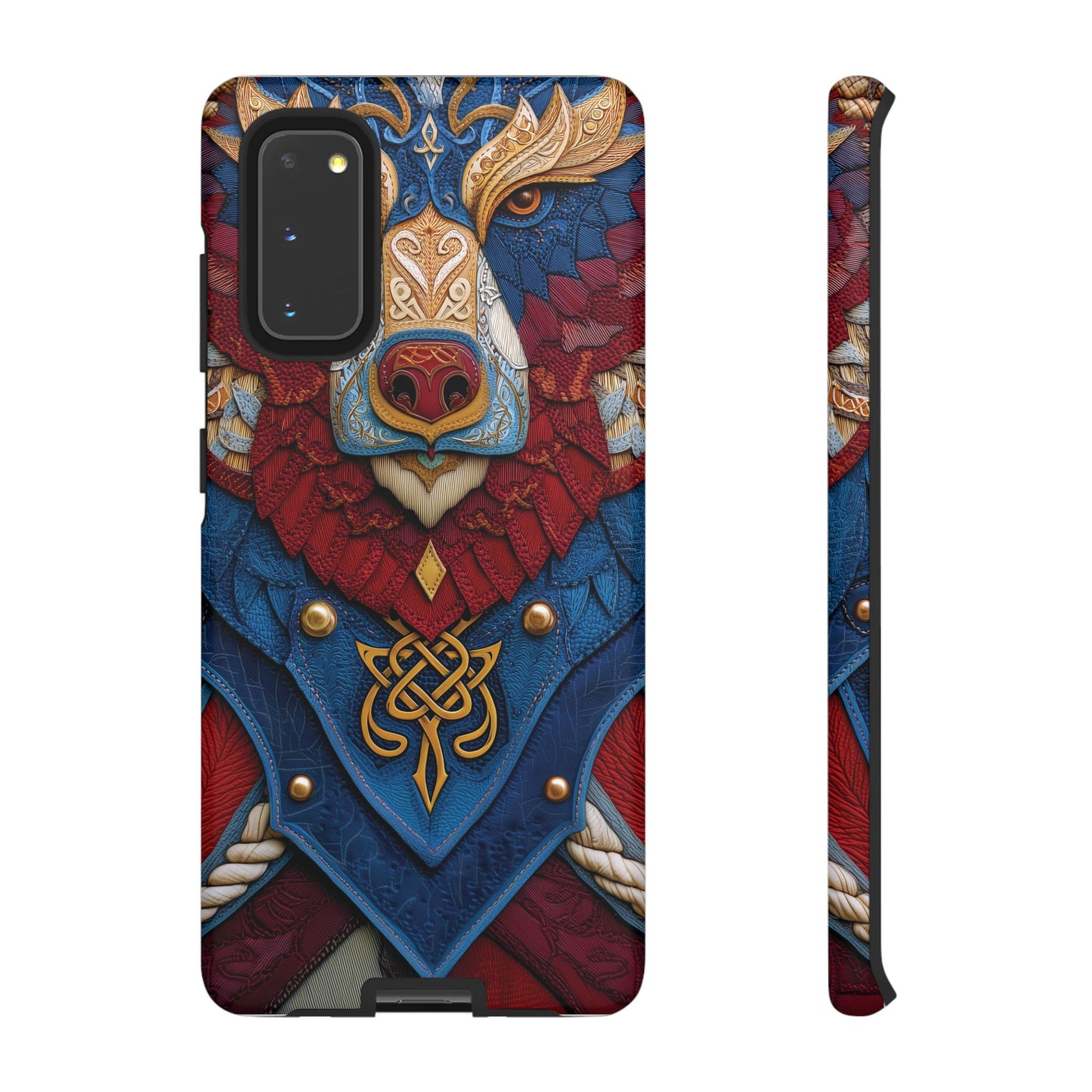 L'Ours Guerrier : Totem Celtique sur Cuir et Or