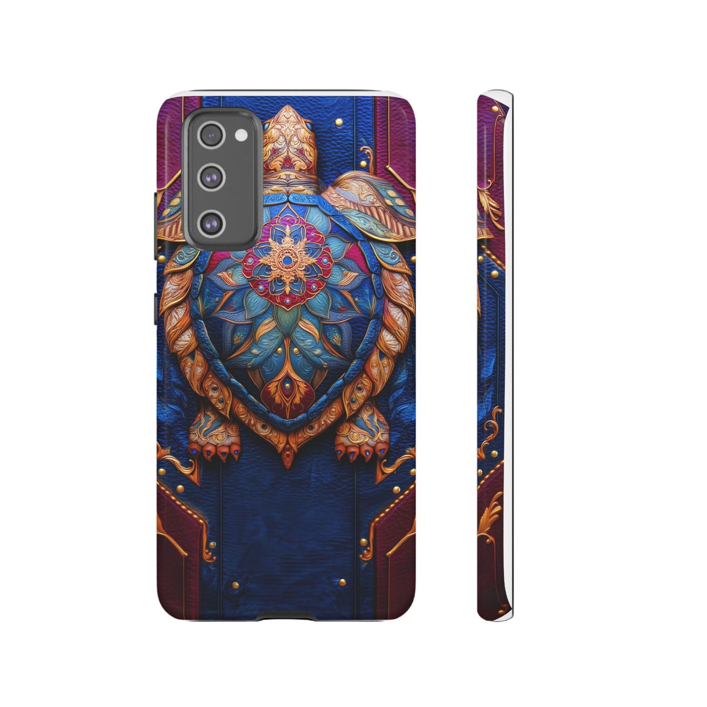 Tortue de Sagesse : Mandala Ornemental sur Cuir