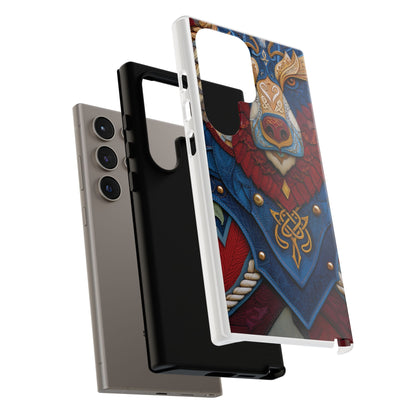 L'Ours Guerrier : Totem Celtique sur Cuir et Or