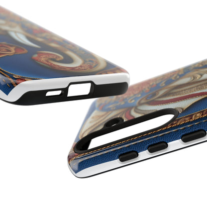 Éléphant Ornemental : Broderie Paisley et Cuir