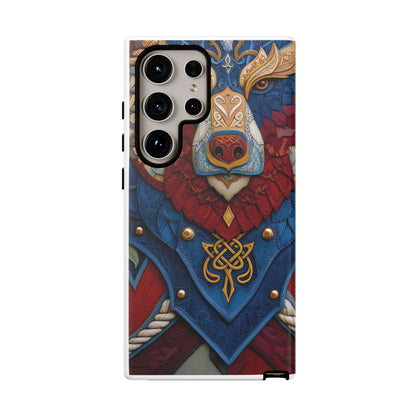 L'Ours Guerrier : Totem Celtique sur Cuir et Or