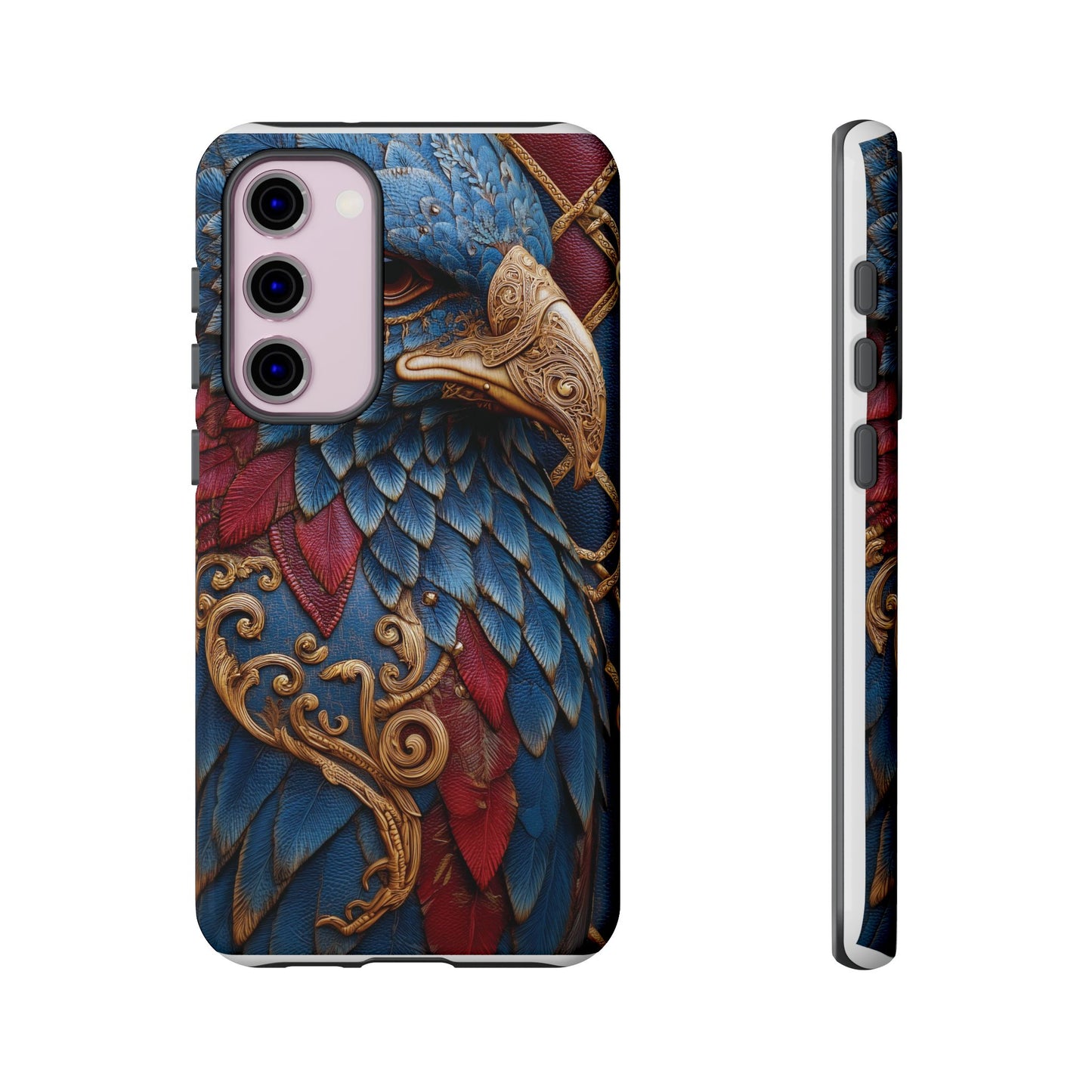 Leather Feather Eagle Sculpture Case — "Aigle Impérial"