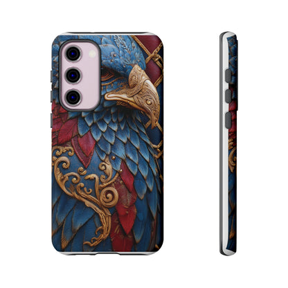 Leather Feather Eagle Sculpture Case — "Aigle Impérial"