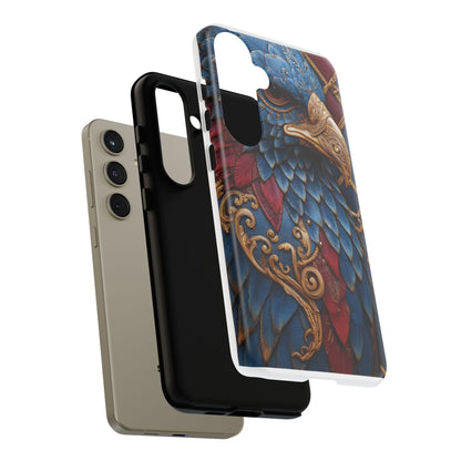 Leather Feather Eagle Sculpture Case — "Aigle Impérial"