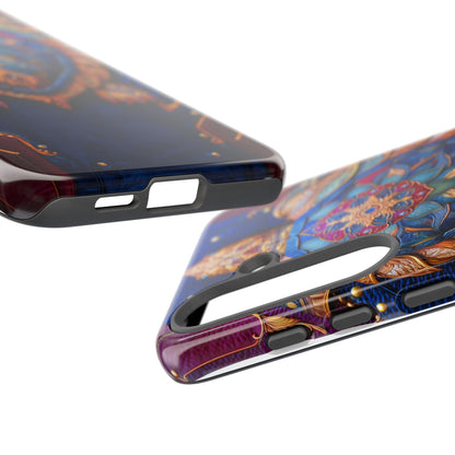 Tortue de Sagesse : Mandala Ornemental sur Cuir