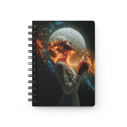 Journal à spirale Femme Céleste Lune et Flamme