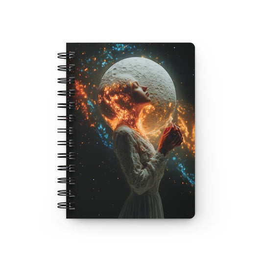 Journal à spirale Femme Céleste Lune et Flamme
