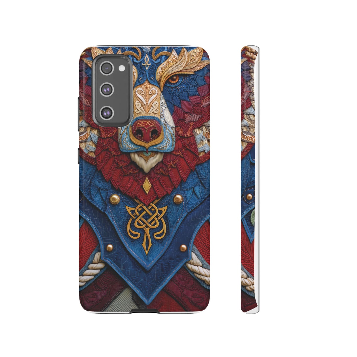 L'Ours Guerrier : Totem Celtique sur Cuir et Or